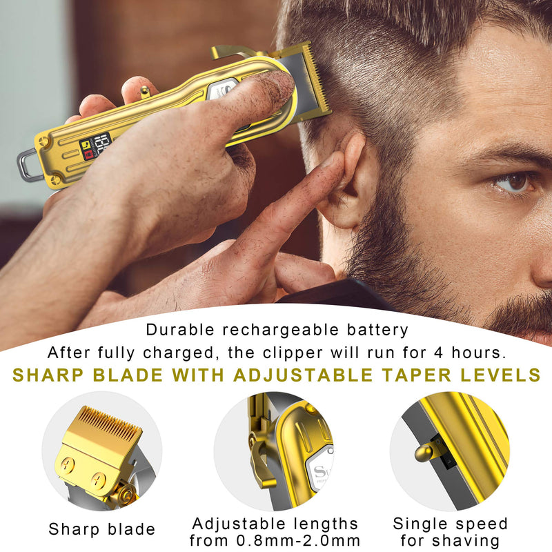 Surker Hair Clippers for Men Hair Trimmer for Men Cordless Beard Trimmers Hair Cutting Machine Professional Rechargeable - BeesActive Australia