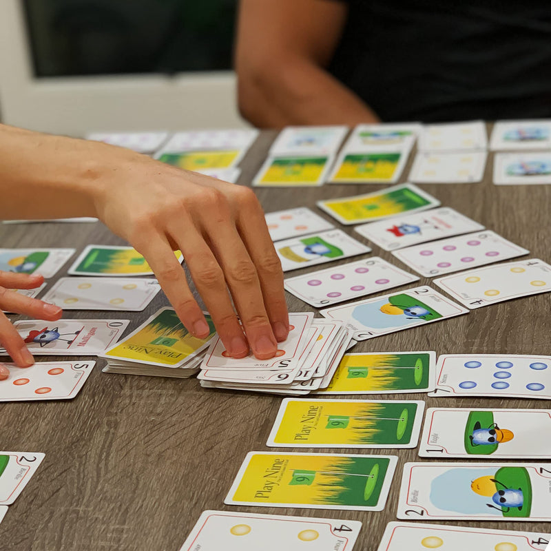 Double A Productions, Inc. Play Nine - The Card Game of Golf, Casual Family Card Game for Kids and Adults, Ages 8 and Up, 2-6 Players - BeesActive Australia