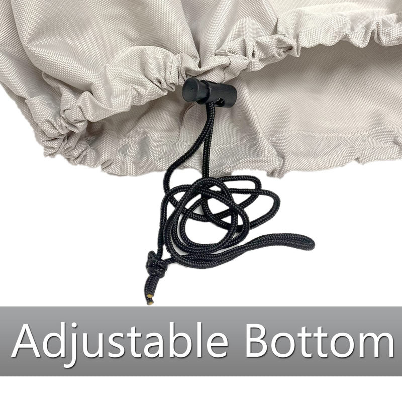 FCOUIID Outboard Motor Cover, 600D Heavy Duty Waterproof Trailerable Boat Engine Cover, Universal for Mercury, Yamaha, Suzuki, Evinrude. Gray (50hp-115hp) 50hp-115hp - BeesActive Australia