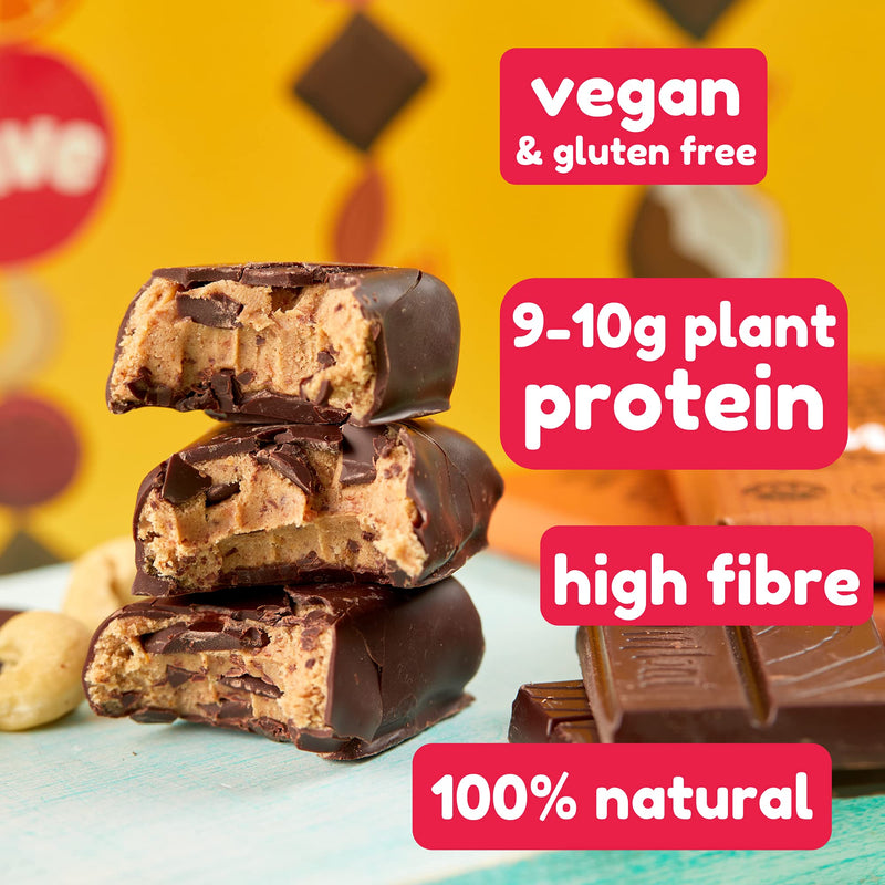 Vive Gluten Free Protein Bars, High Protein Snacks, Vegan, High-Fibre, 100% Natural, Non-Dairy, Variety, 12-Pack Variety Pack 12 Count (Pack of 1) - BeesActive Australia