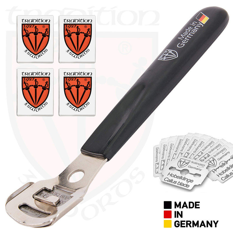 3 Swords Germany - Callus Remover Shaver Cutter Eliminator Razor with 40 Extra Sharp Refill Blades - Made in Solingen Germany - BeesActive Australia