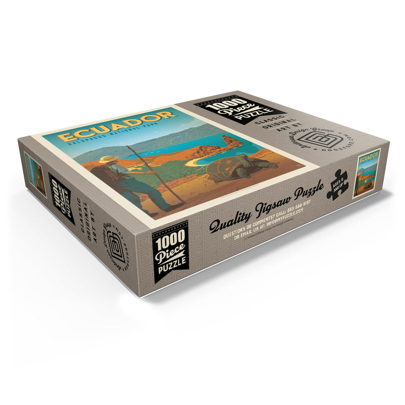 Ecuador: Galapagos National Park, Vintage Poster - Premium 1000 Piece Jigsaw Puzzle for Adults 1000 Pieces - BeesActive Australia