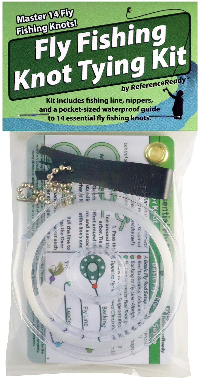 ReferenceReady Fly Fishing Knot Tying Kit – Fly Fishing Knot Cards, Nippers, and Fishing Line | Practice and Master The 14 Best Fly Fishing Knots - BeesActive Australia