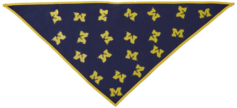 Sporty K9 Dog Bandana #2 - University of Michigan Small - BeesActive Australia