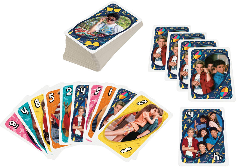 UNO Saved by The Bell Card Game with 112 Cards & Instructions, Great Gift for Kid, Adult or Family Game Night, Ages 7 Years & Older - BeesActive Australia