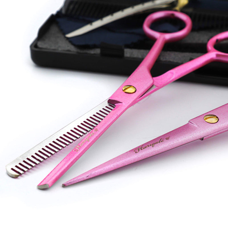 Haryali London Professional 6.0" Hairdressing Barber Scissors Hair Cutting Thinning Texturing Salon Shears with Fixed Screw Set Comes in a Black Box - BeesActive Australia
