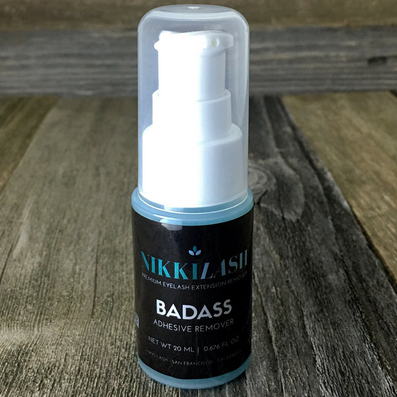 NIKKILASH BADASS ADHESIVE REMOVER - Extra Strength Formula Gel-Based Eyelash Extension Glue Remover. Professional Grade Adhesive Remover (20ML) BADASS REMOVER 20ML - BeesActive Australia