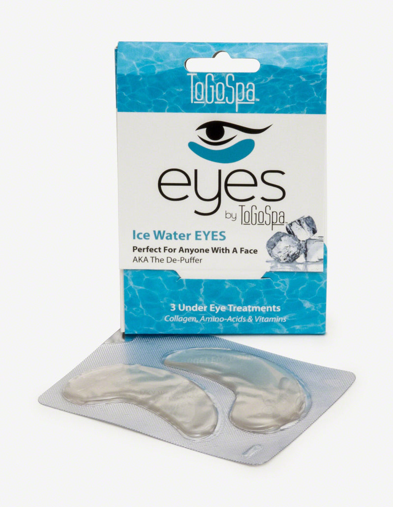 Ice Water EYES by ToGoSpa – Premium Anti-Aging Collagen Gel Pads for Puffiness, Dark Circles, and Wrinkles – Under Eye Rejuvenation for Men & Women - 1 Pack - 3 Pair Ice Water - BeesActive Australia