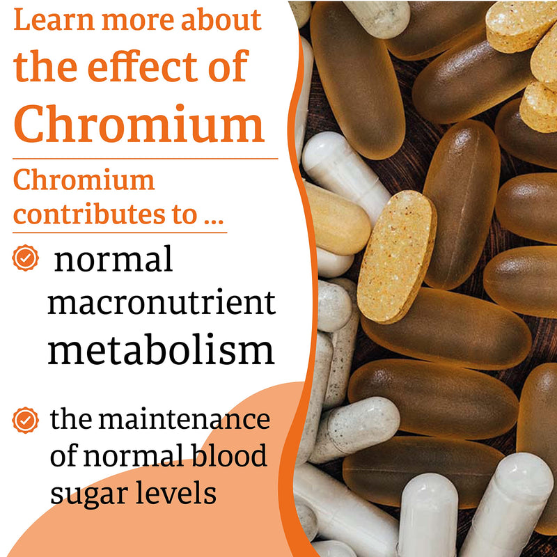 Now Foods, GTF Chromium (Chromium) 200mcg, 250 Vegan Tablets, Lab-Tested, Soy Free, Gluten Free, Vegetarian, Non-GMO - BeesActive Australia