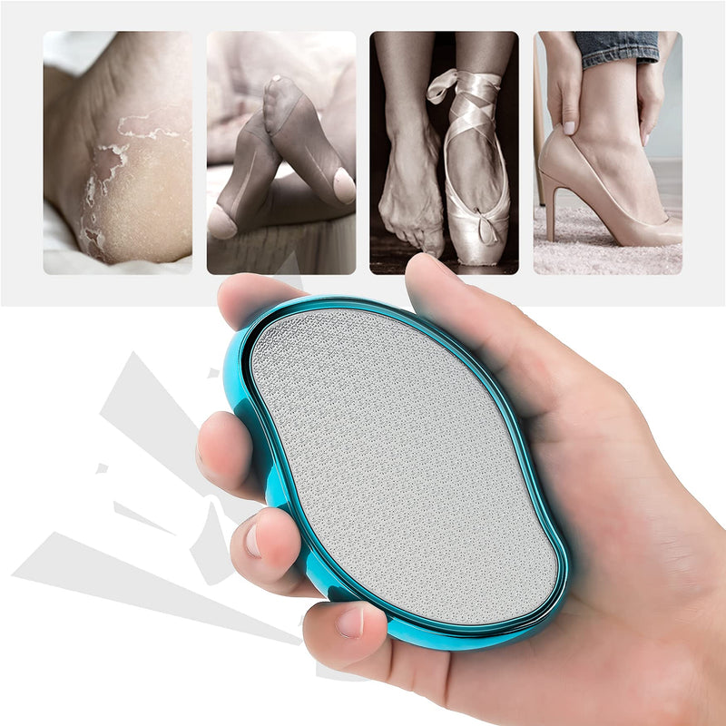 BEZOX 2in1 Nano Glass Foot File for Foot Spa, Home Salon -Highly Effective Callus Remover Wake Up Velvety Feet -Hig Blue - BeesActive Australia