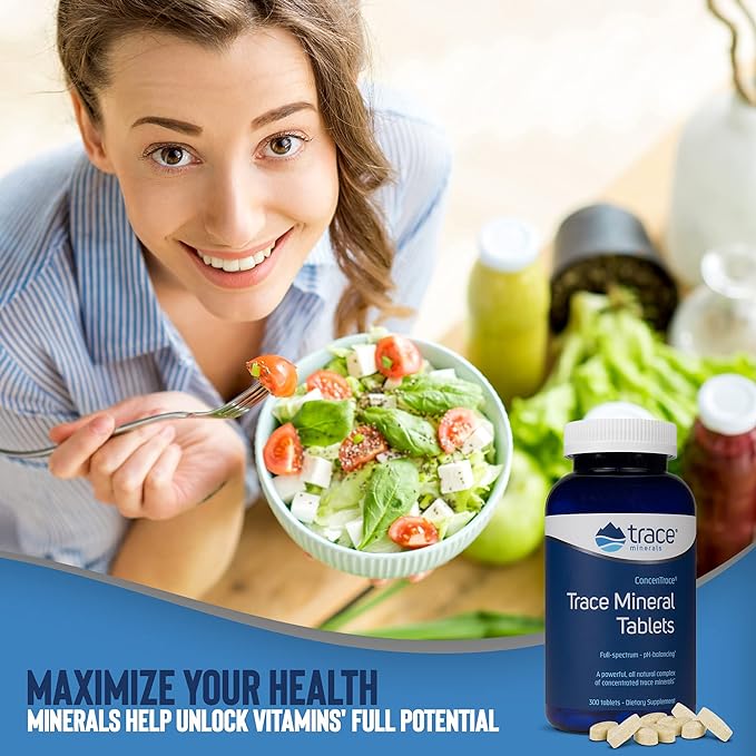 Directly shipped from overseas Trace Minerals Research - Trace Mineral, 300 tablets - BeesActive Australia