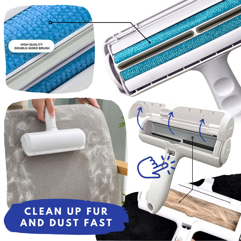 Sol Paws Pet Hair Remover for Dog, Cat, Animals- Multi-Surface Lint Roller for Pet Hair- Eco-Friendly Reusable Lint Roller- Portable- Cat and Dog Must Have - BeesActive Australia