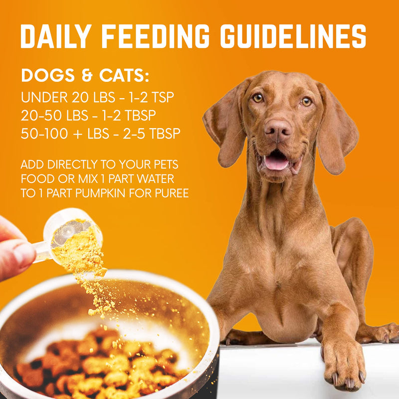Back 40 Dogs - Natural Powdered Pumpkin for Dogs, Dog Multivitamin, Dog Vitamins for Digestive Health, Fiber Support with Vitamins A, C & E, 8.1 Oz - BeesActive Australia