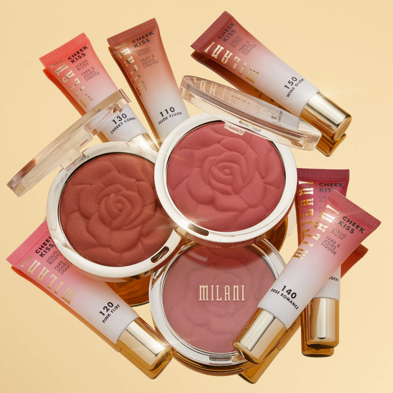 Milani Rose Powder Blush - Romantic Rose (0.6 Ounce) Cruelty-Free Blush - Shape, Contour & Highlight Face with Matte or Shimmery Color - BeesActive Australia