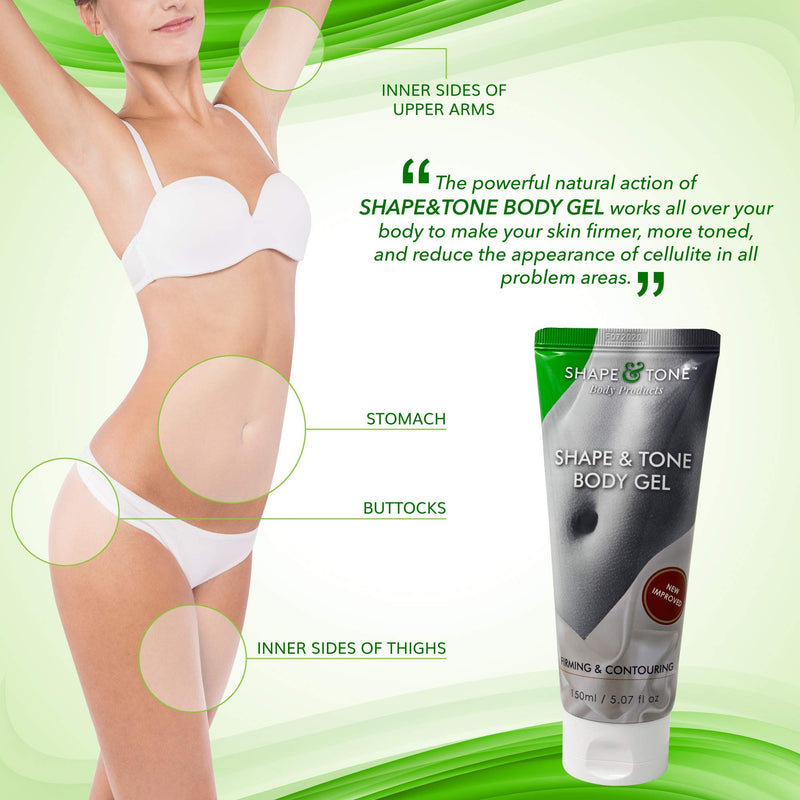 Skin Firming and Toning Body Moisturizing Gel Cream by Shape and Tone, 5.07 OZ Product Name - BeesActive Australia