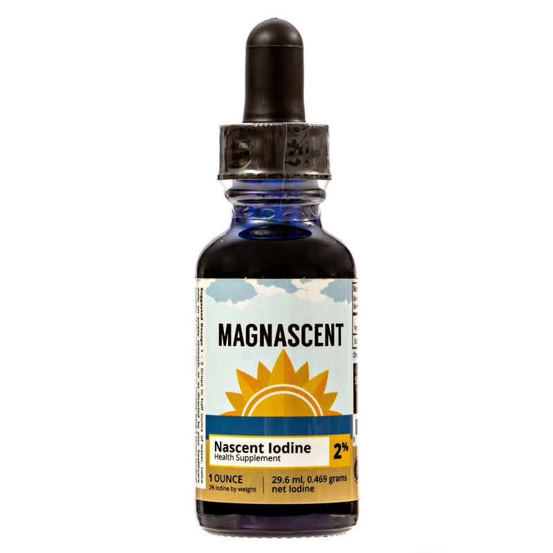 MAGNASCENT Nascent Iodine Liquid Supplement � 2% Concentrated Iodine Solution Drops - Helps Promote Energy Levels & Supports Healthy Metabolism� Non GMO, Gluten-Free, Vegan- 1 oz (30 ml) - BeesActive Australia