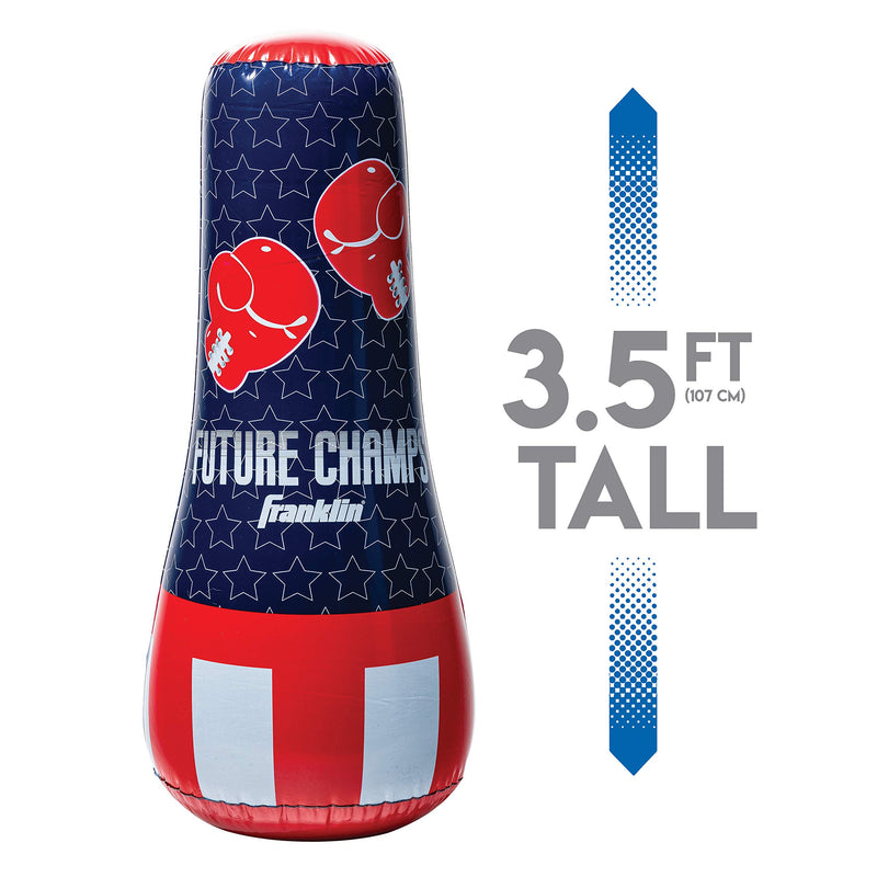 [AUSTRALIA] - Franklin Sports Inflatable Punching Bag & Glove Set - Future Champs - 42 x 19 x 19 inches 