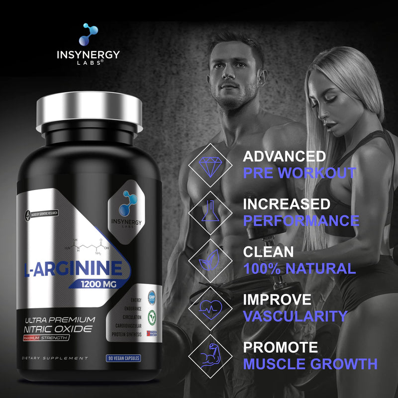 Ultra Premium L Arginine Nitric Oxide Supplement (4X Forms) with L Citrulline + Beetroot + AAKG | The UK’s No1 L-Arginine Supplements Workout, Endurance & Performance L-Citrulline 90 Vegan Capsules - BeesActive Australia
