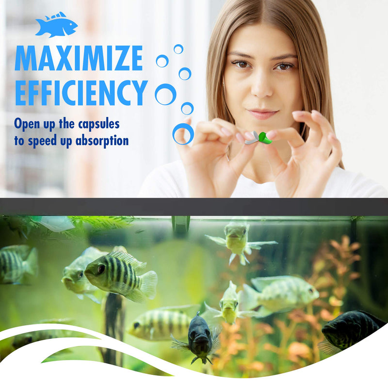 Beseder Bio Starter Aquarium Booster Fish Tank Water Cleaner Digester of Excess nutrients Makes Water Healthy Reduces The Amount of Nitrite and Ammonia Reduces The Need for Aquarium Cleaning - BeesActive Australia
