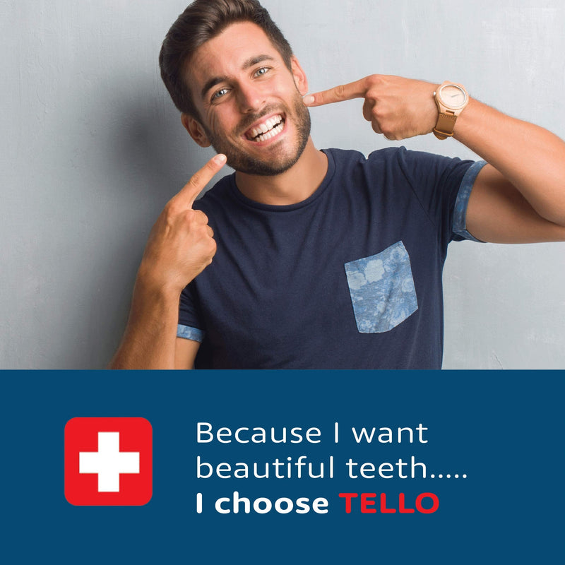 TELLO 4920 Adult Soft Swiss Toothbrush for Gentle Cleaning with Ergonomic Handle, 1 Count - BeesActive Australia