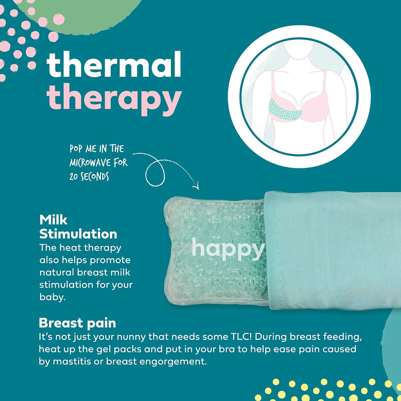 Postpartum Hot And Cold Packs, Ice Pads Pain Relief For Perineal Conditions, Vaginal Recovery, Haemorrhoids And Heat Pads For Breast Pain, 2 Reusable Flexible Cooling Gel Pads, 4 Soft Washable Sleeves - BeesActive Australia