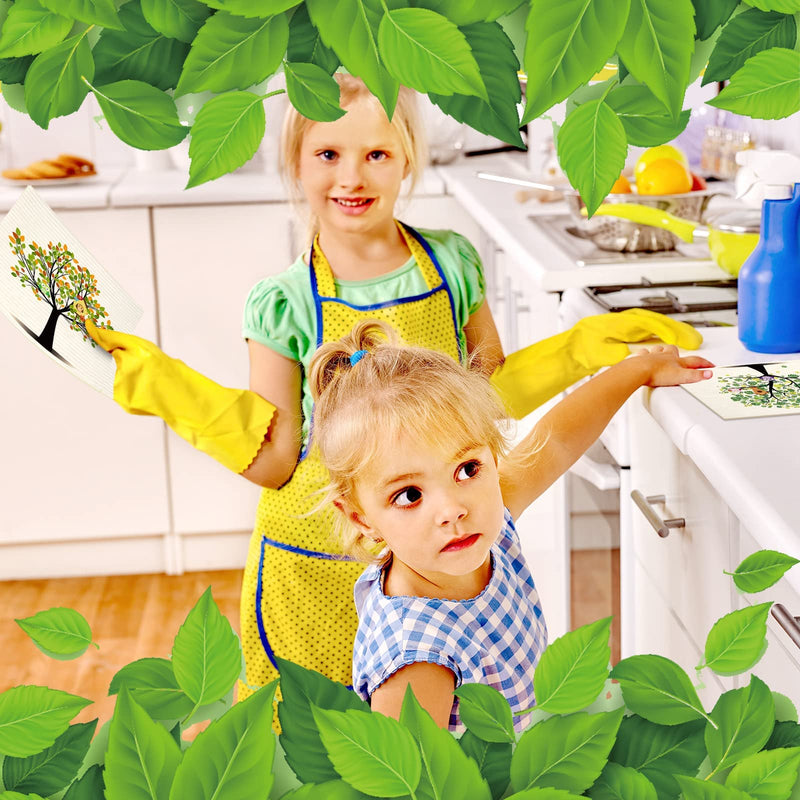 8 Pieces Mixed Trees Owls Swedish Kitchen Dishcloths Washable Reusable Sponge Cleaning Cloths Absorbent Dish Cloth Mixed Trees Dishcloths Drying Cleaning Wipes Dish Towels for Kitchen Bar Counter - BeesActive Australia