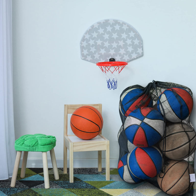 DoGeek Mesh Bag Durable Mesh Drawstring Bag Gym Sports Equipment Bag for Holding Basketball, Volleyball, Baseball, Swimming Gear 2 PCS - BeesActive Australia