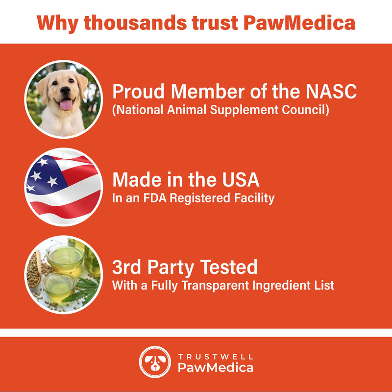 PawMedica Omega 3 for Dogs, Dog Skin and Coat Supplement for Dogs with Fish Oil Dogs Love, Dog Omega 3 Helps with Dog Dry Skin, Dog Omega 3 6 9 Vitamin for Dogs, Omega 3 Dog Chews for Dog Allergies - BeesActive Australia