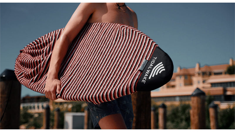 Tidal Wake TAG-IT Surf & Wake Board Sock Bag with Built-in Name Tag, Round Nose Style, 60", Tag Your Bag - Personalize with Your Name! Blue - BeesActive Australia