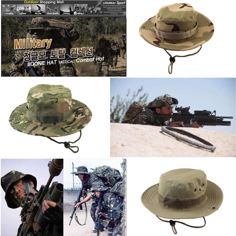 SAYW Camouflage Hat Outdoor Camping Fishing Hunting Hat Fisherman Hat Beach Sun Protection Jungle Hat Camo Green - BeesActive Australia