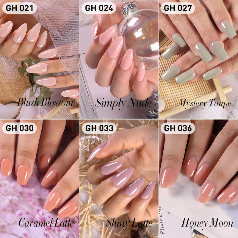 Dip Powder Nail Kit Acrylic Nail Dip Powder Kit G643 (6 nude color) - BeesActive Australia