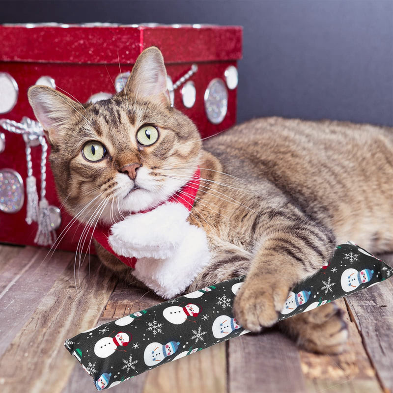 KOOLTAIL Christmas Catnip Toys for Indoor Cats - 3 Pack Kitten Plush Kicker Toys - Cat Chew Toy Filled with Natural Catnip, Kitty Kick Pillow Toy with Cute Printing - BeesActive Australia