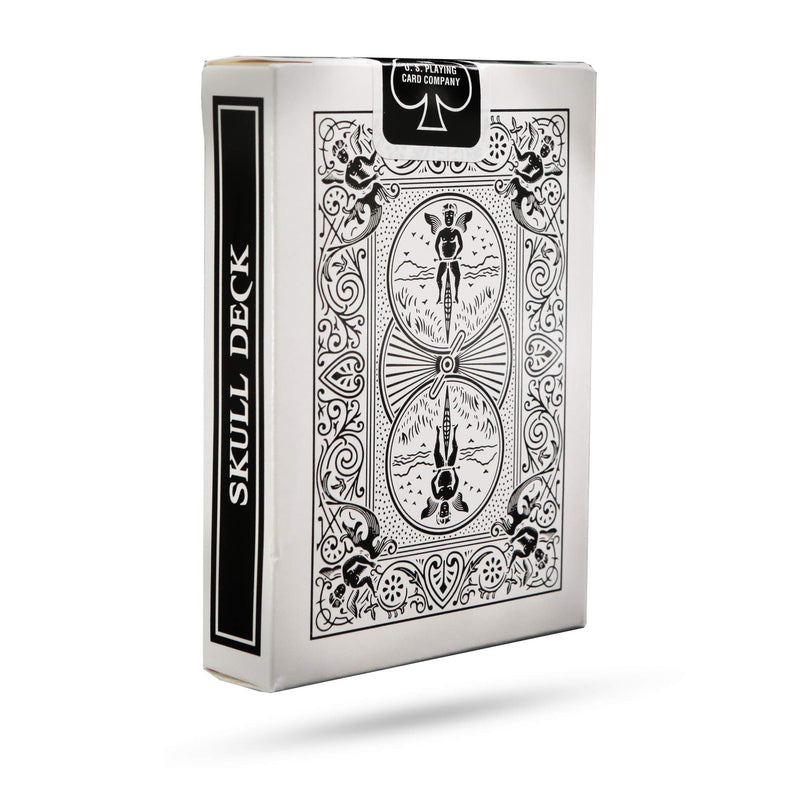 [AUSTRALIA] - Magic Makers Bicycle Black Scorpion Deck with Extra Gaff Cards for Perfoming Magic Card Tricks Black Skull Deck 
