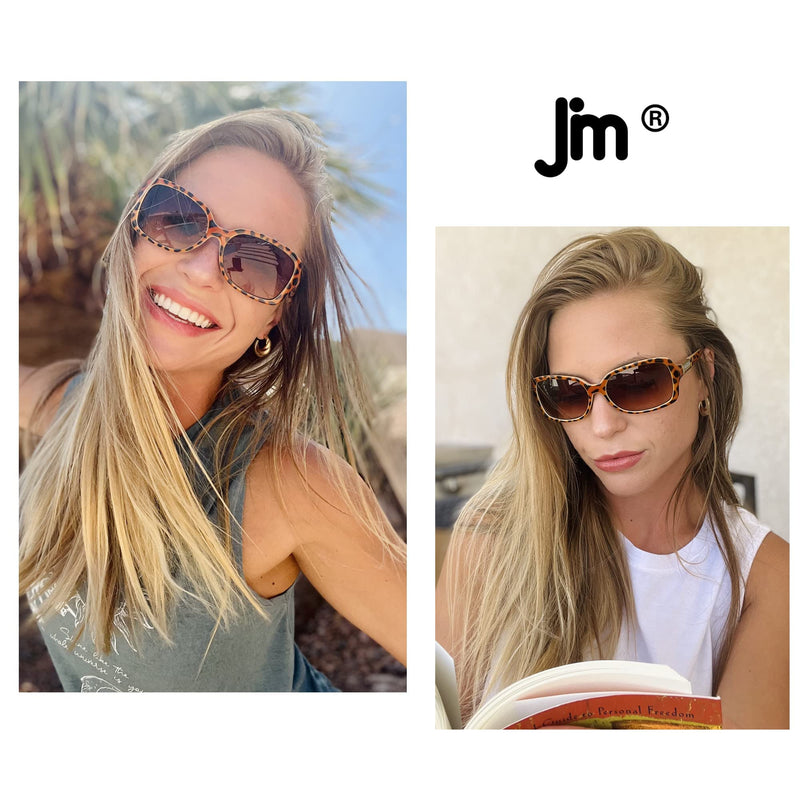 JM Classic Bifocal Reading Glasses Square Stylish Gradient Sunglasses Readers for Women 2 Pack, Black&tortoise 1.0 x - BeesActive Australia