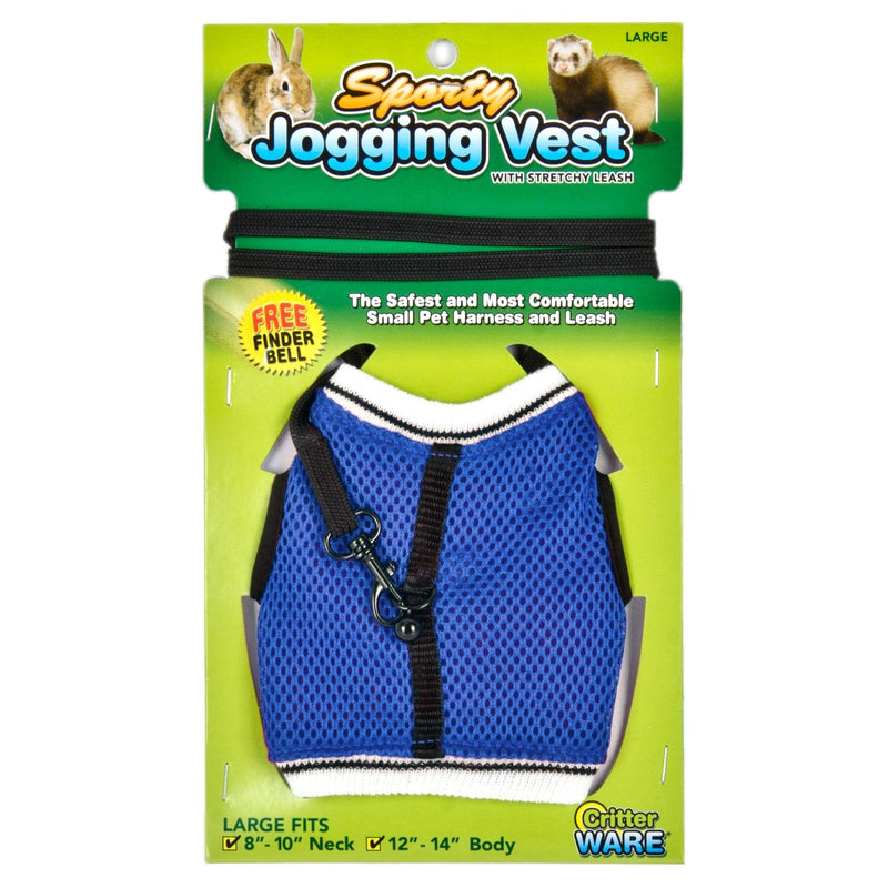 Ware Manufacturing Nylon Walk-N-Vest Pet Harness and Leash for Small Pets Large - BeesActive Australia