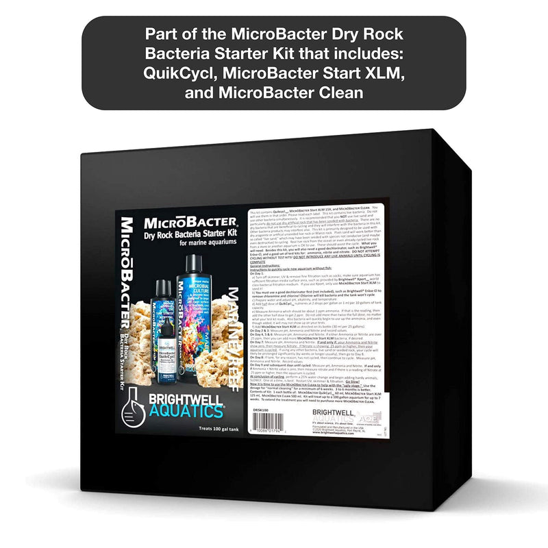 Brightwell Aquatics MicroBacter Clean - Water Conditioner Microbial and Enzyme Culture Designed to Target & Clean Surfaces of Marine Aquarium Tanks 500-ml - BeesActive Australia