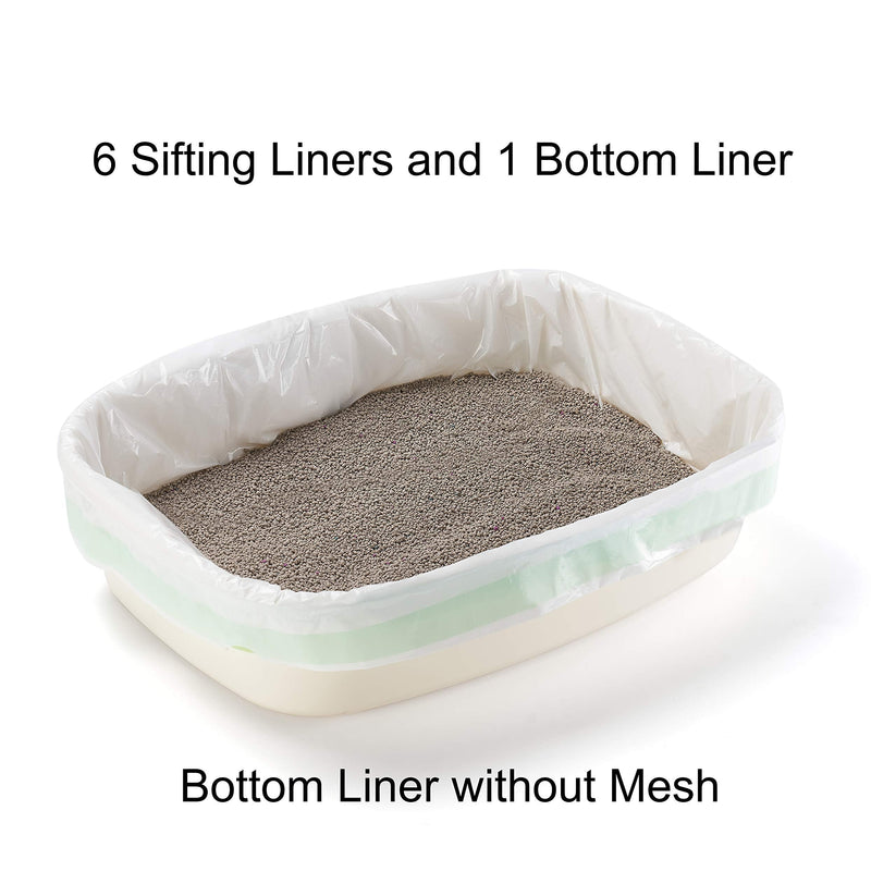 14 Count Sifting Cat Litter Box Liners Medium Cat Litter Pan Liners with Holes, Durable with Drawstring Scratch Resistant Waste Easy Clean Up Cat Litter Bags Medium Size 31×18 inch 14S - BeesActive Australia