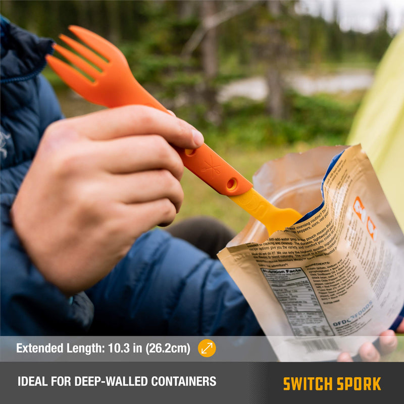 UCO Switch Spork 2-Piece Integrated Camping Utensil Set Camp Green - BeesActive Australia