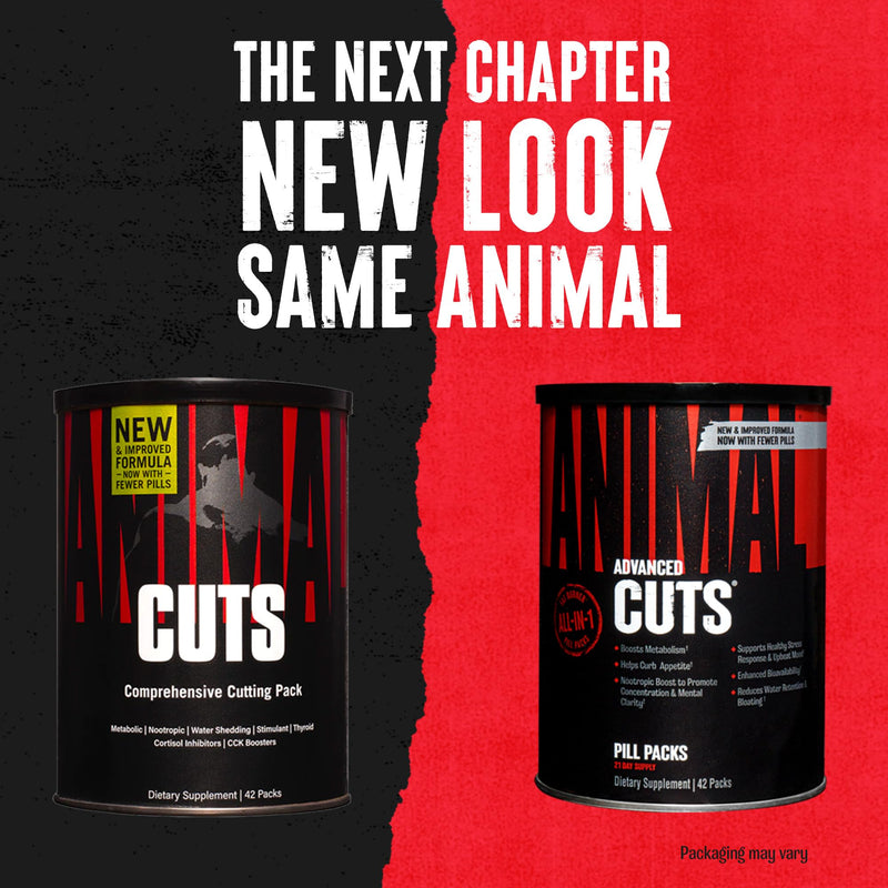Animal Cuts Thermogenic Fat Burner - Nootropic Weight Loss Management Diet Pills for Men and Women for Focus and Brain Support with Ketones Pill Packs Multicolor - BeesActive Australia