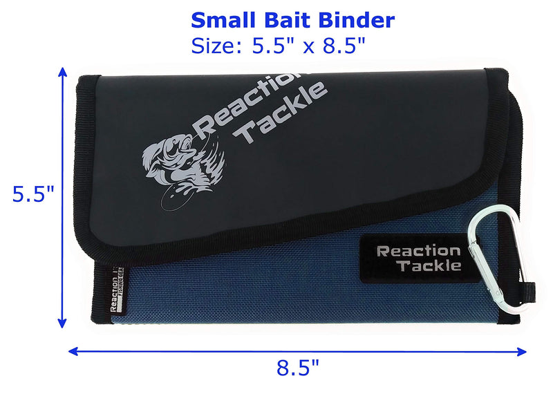 [AUSTRALIA] - Reaction Tackle Fishing Tackle Bag/Tackle Binder/Soft Bait and Worm Storage Blue- Small Bait Binder 