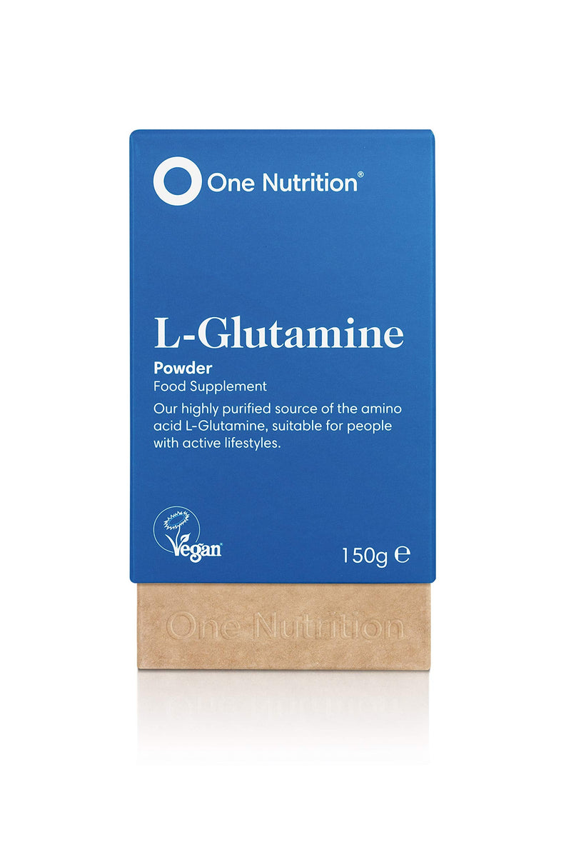 One Nutrition L-Glutamine - Highly Purified Amino Acid - No Fillers - No Binders - SportsNutrition Supplement - 150g Powder - BeesActive Australia