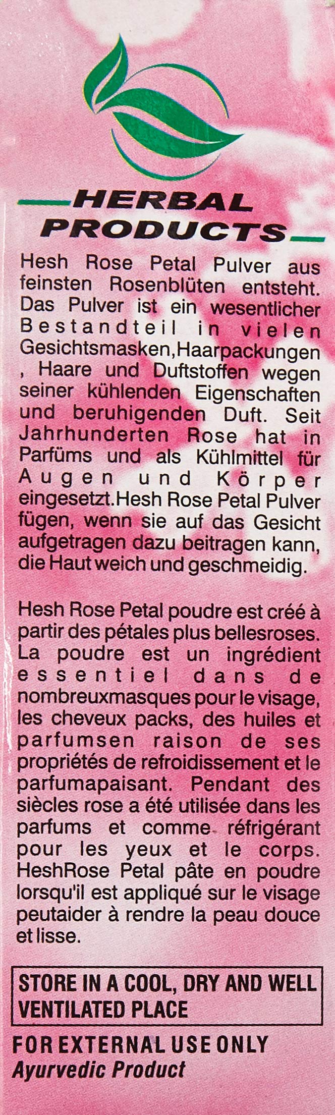 Hesh Rose petal powder Herbal 100gms - BeesActive Australia