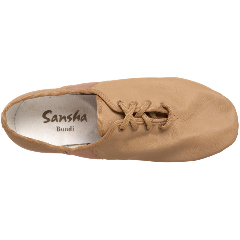 [AUSTRALIA] - SANSHA Bondi Lace-Up Leather Jazz Shoe 15 M US Women / 11 M US Men Tan 