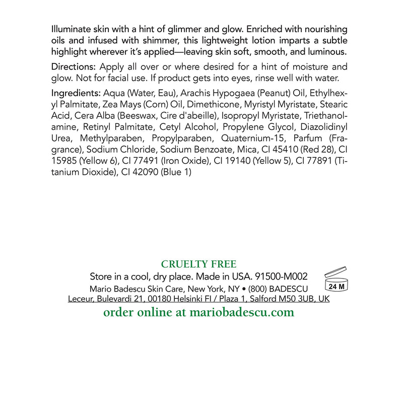 Mario Badescu Summer Shine Body Lotion 6 Fl Oz (Pack of 1) - BeesActive Australia