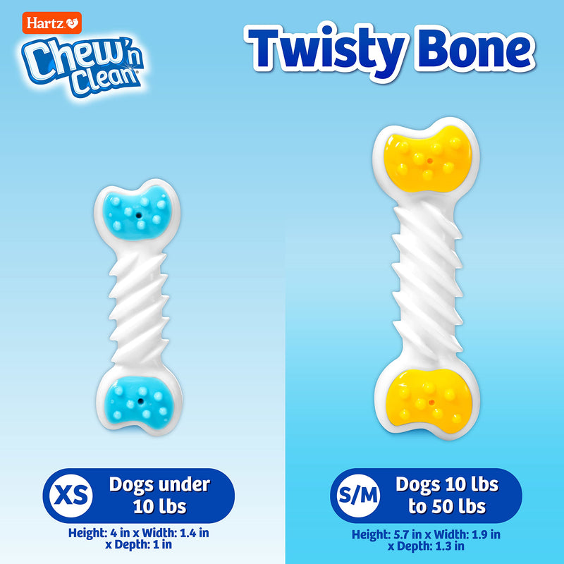 Hartz Twisty Bone Extra Small Blue - BeesActive Australia