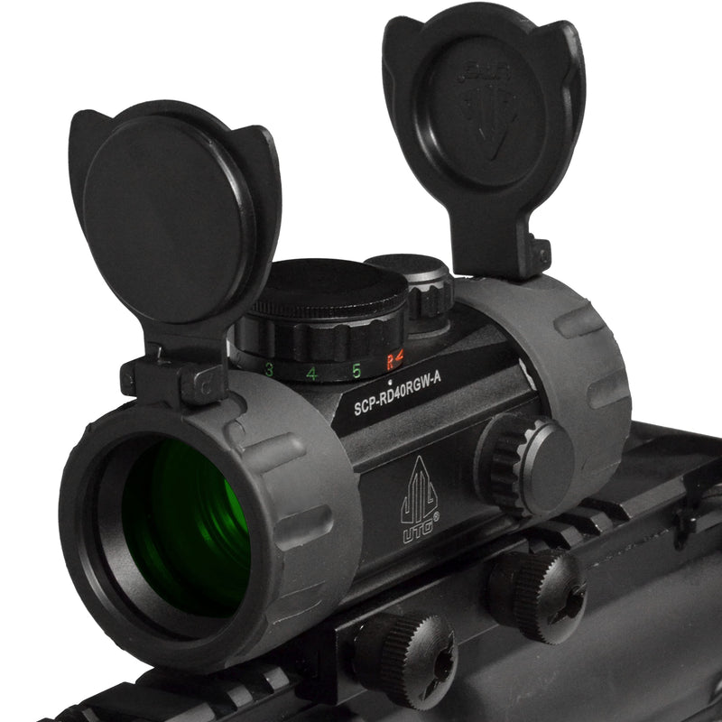 UTG 3.8" ITA Red/Green CQB Dot Sight with Integral Mount , Black - BeesActive Australia