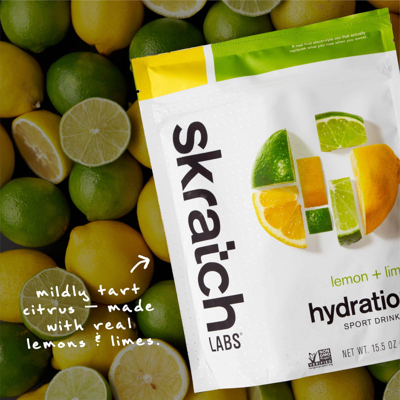 Skratch Labs Hydration Powder | Sport Drink Mix | Electrolytes Powder for Exercise, Endurance, and Performance | Lemon + Lime | 20 Servings | Non-GMO, Vegan, Kosher 20 Servings (Pack of 1) - BeesActive Australia