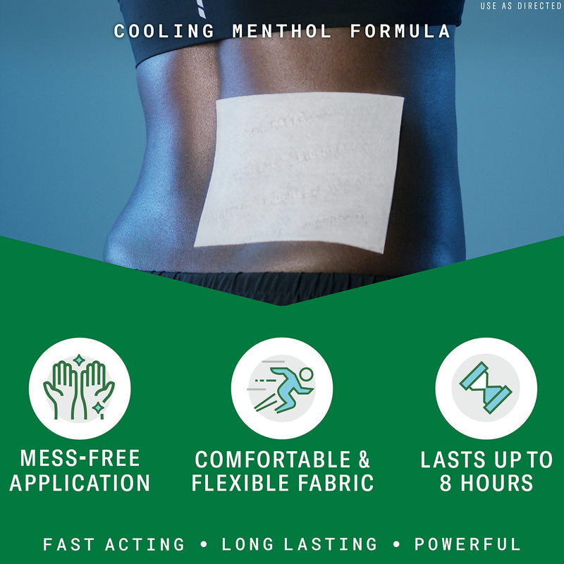 Biofreeze Menthol Pain Relieving Patches (5 Patches Per Box) Up To 8 Hours Of Pain Relief From Sore Muscles, Arthritis, Backaches, Spains, Bruises, Strains And Joint Pain (Package May Vary) 5 Patches (Pack of 1) - BeesActive Australia