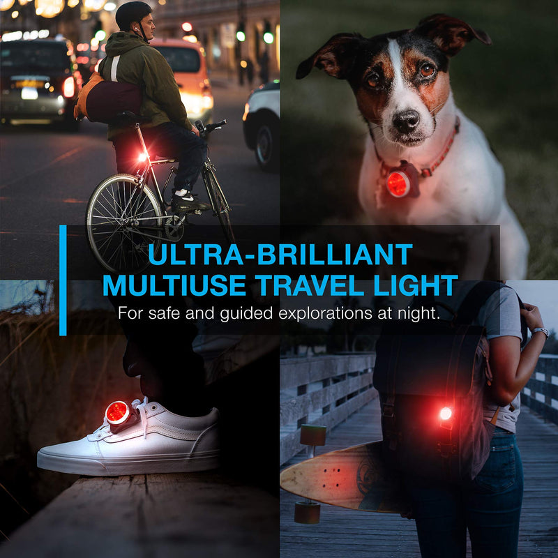 Vont 'Pyro' Bike Light Set, USB Rechargeable, Super Bright Bicycle Light, Bike Lights Front and Back, Bike Headlight, 2X Longer Battery Life, Waterproof, 4 Modes (2 Cables, 4 Straps) - BeesActive Australia
