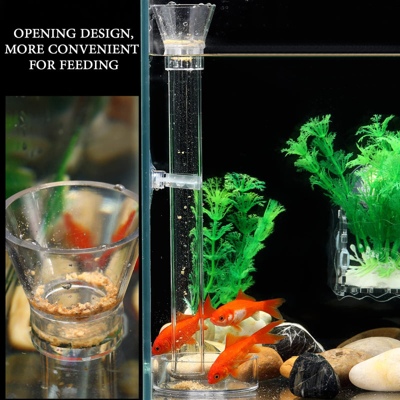 12 pieces Shrimp Feeding Tube and Dish Set, 4 Acrylic Shrimp Feeding Tube Shrimp Feeder Tube 8 Aquarium Shrimp Feeding Dish Clear Bowl Fish Tank Feeding Supplies for Shrimp Betta Tropical Fish, 2 Size - BeesActive Australia